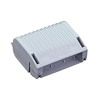 207-1432 | WAGO Gelbox for 221 Series connectors | Moisture Protection | IPX8-certified | 10 AWG | Gray, Label-Free housing | Medium | [Box of 3 Pieces]