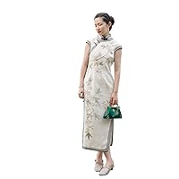 Handmade Qipao Cheongsam Silk Evening Dress