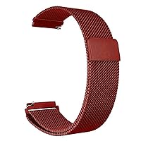 Men's Watchbands General Quick Release Watch Strap Magnetic Closure Stainless Steel Watch Band Replacement Strap 14mm 16mm 18mm 20mm 22mm 24mm 23mm (Color : Red)