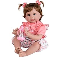 Aori Reborn Baby Girl Doll,22 in Realistic Newborn Baby Dolls,Adorable Lifelike Babies,Weighted Reborn Toddler with Flamingo Toy Gifts Set for Kids 3 Year Old