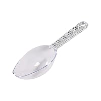 Elegant Clear Scoop with Sparkling Silver Gems - 6.5