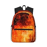 Roaring Flame Backpack Laptop Men Business Work Casual Daypack Women Lightweight Travel Bag