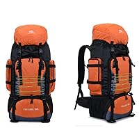 waterproof lightweight backpack for hiking, camping, traveling, mountaineeringsports bag (Orange)