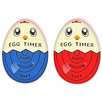 Egg Timer That Goes in Water for Boiling Eggs Soft Hard Boiled Egg Timer, Red & Blue