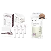 Momcozy Colostrum Collector 5ml-6 Counts + Momcozy Temp-Sensing Breastmilk Storing Bags 120PCS