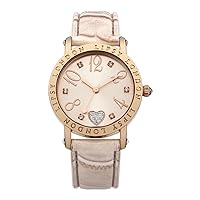 Lipsy London Womens Watch with Rose Gold Dial and Blush Pink Strap, 34mm Diameter Case in Branded Watch Box LP150-2 Year Warranty