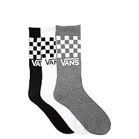 Vans | Classic Crew Socks, 3 Pair Pack (6.5-9, Multi Checkered)