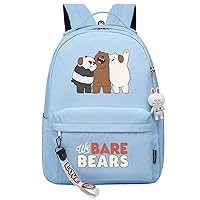 Student We Bare Bears Casual Cute Daypack-Large Graphic Bookbag Lightweight Durable Rucksack for Youth