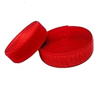 2 Inch Sew on Hook and Loop Tape, 50mm Wide Non-Adhesive Back Nylon Strips Fabric Fastener, Interlocking Tape
