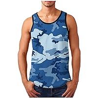 Men's Tank Tops Summer Sleeveless Tee Cool Workout T-Shirts Fitness Vest Athletic Undershirts Comfy Tee Tops