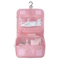 Small cosmetic bags, Makeup bags travel Wash bag Waterproof Simple Portable Multi-function Large capacity Storage Toiletry bag for women-Pink B 24x9.5x20cm(9x4x8inch)