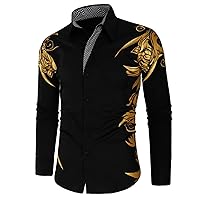 Men Shirt Button Down Shirt Long Sleeve Shirt Casual Formal Shirt Jacket Fashion