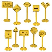 Bachmann Trains - Scenery Accessories - RAILROAD & STREET SIGNS (24 pcs) - HO Scale