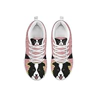 Artist Unknown Border Collie Dog Print Men's Casual Running Shoes
