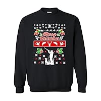 City Shirts Merry Christmas Hunting Dog Animals Ugly Christmas DT Novelty Crewneck Sweatshirt
