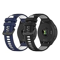 Band for Garmin Forerunner 265 Watch Band,Quick Release Rubber Replacement Band for Garmin Watch Band