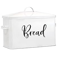 Home Acre Designs Bread Box - Large Farmhouse Decor Style Pantry Organization and Storage Container for Countertop - Rustic Kitchen Decor