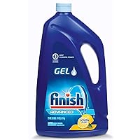 Finish Dishwasher Detergent Gel Liquid, Lemon Scent, 75oz