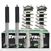 SENSEN 100790-SH Front Rear Left Right Complete Strut Assembly Shocks Compatible/Replacement for 2001-2009 Volvo S60 FWD