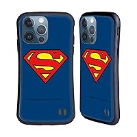 Head Case Designs Officially Licensed Superman DC Comics Classic Logos Hybrid Case Compatible with Apple iPhone 13 Pro