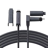 Starlink Internet 6FT Kit Satellite Replacement Cable for Starlink Rectangular Satellite V2, Starlink Cable Extension with End Caps Starlink Accessories Waterproof Gray (6FT/1.8M)