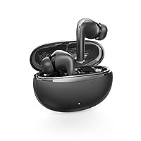 Active Noise Cancelling Wireless Earbuds, Bluetooth 5.3 Headphones, Enhanced Bass, 35dB Noise Cancelling Earphones, Waterproof, Pass-Through Mode, 4 Mic ENC, 3 EQ Quick Charging