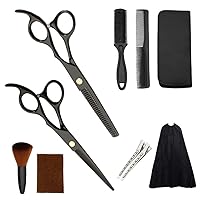Hair Cutting Scissors Kits Stainless Steel Hairdressing Shears Set Barber/Salon/Home Shears Kit for Men Women and Pet
