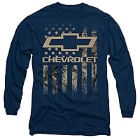 Chevrolet Camo Flag Unisex Adult Long-Sleeve T Shirt for Men and Women