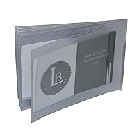 LB LEATHERBOSS Plastic Wallet Sideway Insert for Bifold Trifold Wallets - 6 Pages (Set of 3)