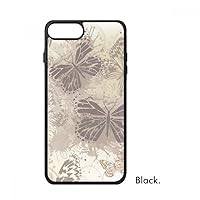 Elegant Vintage Grey Butterfly Wallpaper for iPhone SE 2 New for Apple 78 Case Cover