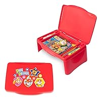 Paw Patrol Kids Lap Desk with Storage - Folding Lid and Collapsible Design - Portable for Travel or use in Bed at Home - Great for Writing, Reading or Other School Activities