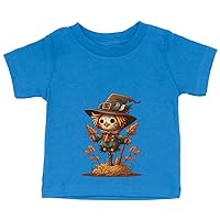 Cartoon Design Baby Jersey T-Shirt - Scarecrow Baby T-Shirt - Art T-Shirt for Babies