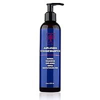 Anti-Aging Volume Shampoo | Anti-Thinning and Volumizing Formula | Made in USA | Sulfate and Paraben Free | All Hair Types, 8 oz.