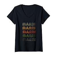 Womens Love Heart Marni Tee Grunge/Vintage Style Black Marni V-Neck T-Shirt