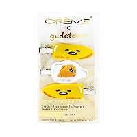 The Creme Shop Gude Vibes Gudetama Hair Clips: Supercute Accessory that Keeps Hair Exactly in Place, Crease-Free, Comfortable, Prevents Damage, Teeth-Free Design for Secure Hold (Set of 4)