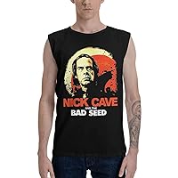 Nick Cave and The Bad Seeds Boy's Tank Top T Shirt Fashion Sleeveless Tops Summer Exercise Vest Black