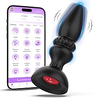 Anal Plug Vibrating Adult Sex Toys for Men Anal Vibrators Anal Sex Toys Butt Plug Prostate Massager with 10 Vibrators APP Remote Control Vibrator Adult Sex Toys & Games for Woman Male Couples