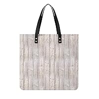 Old White Wooden Lining Boards Wall PU Leather Tote Bag Top Handle Satchel Handbags Shoulder Bags for Women Men