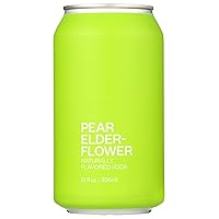 United Sodas Of America, Pear Elderflower Naturally Flavored Soda, 12 Fl Oz (Pack of 12)