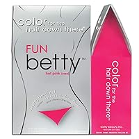 Fun Betty - Hair Color for the Hair Down There Kit, Hot Pink (6-Pack)