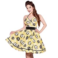 Monica 1950's Daisy Print Swing Dress