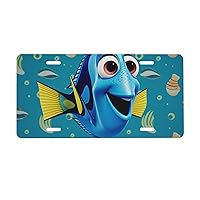 Dory Faces Print License Plate Aluminum Car Plate Universal Car Tag for Car Decoration 6 * 12 inches