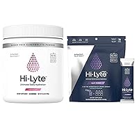 Hi-Lyte Electrolyte Powder, Daily Hydration Supplement Drink Mix, 90 Servings (Raspberry) | Plus Hi-Lyte Pro Hydration Packets, 16 Individual Drink Packets (Acai Berry)