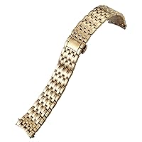 20mm 16mm 19mm Stainless Steel Watchband Replacement For Omega De Ville PRESTIGE Orbis Edition Watch Strap Metal Glossy Bracelet