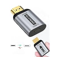 ELUTENG USB C to HDMI Adapter (Not USB to HDMI) Type C Female to HDMI Male Converter 4K@60Hz USBC/Thunderbolt 3 to HDMI 2.0 Connector