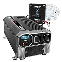 Energizer 4000 Watts Power Inverter, Modified Sine Wave Car Inverter and Remote Control Switch with 20ft Cord