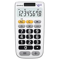 Casio NU-8A-N Universal Calculator, 8-Digit Notebook Type