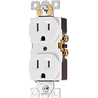 Tuya Smart Life Power Outlet Receptacle Wi-Fi Spy Camera 120V Wired (White/Square)