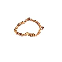 Beautiful Honey Calcite Chips Bracelet for Making Jewelry Balancing Positive Energy Harmony Luck Yoga Meditation Reiki Unique Genuine Authentic Fashion Style