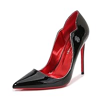 12CM/4.72IN Women's Personality Pumps Stiletto Sexy Pointed High Heels Wedding Dress Shoes Cute Evening Stilettos